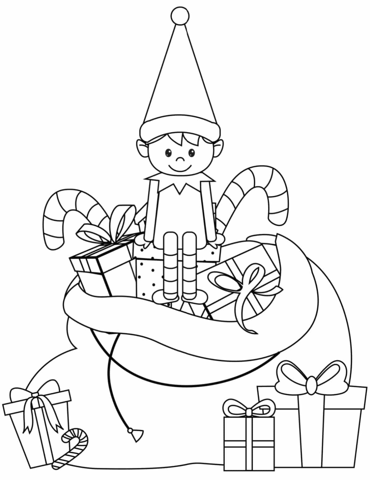 121 Free Elf Coloring Pages For Kids Printable 111