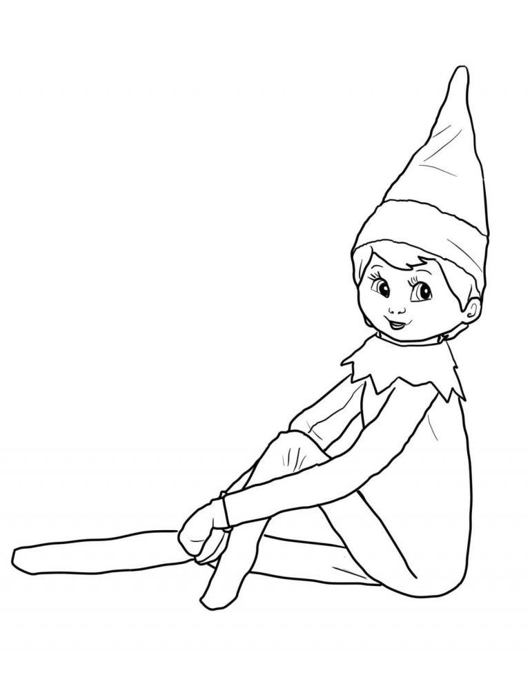 121 Free Elf Coloring Pages For Kids Printable 116