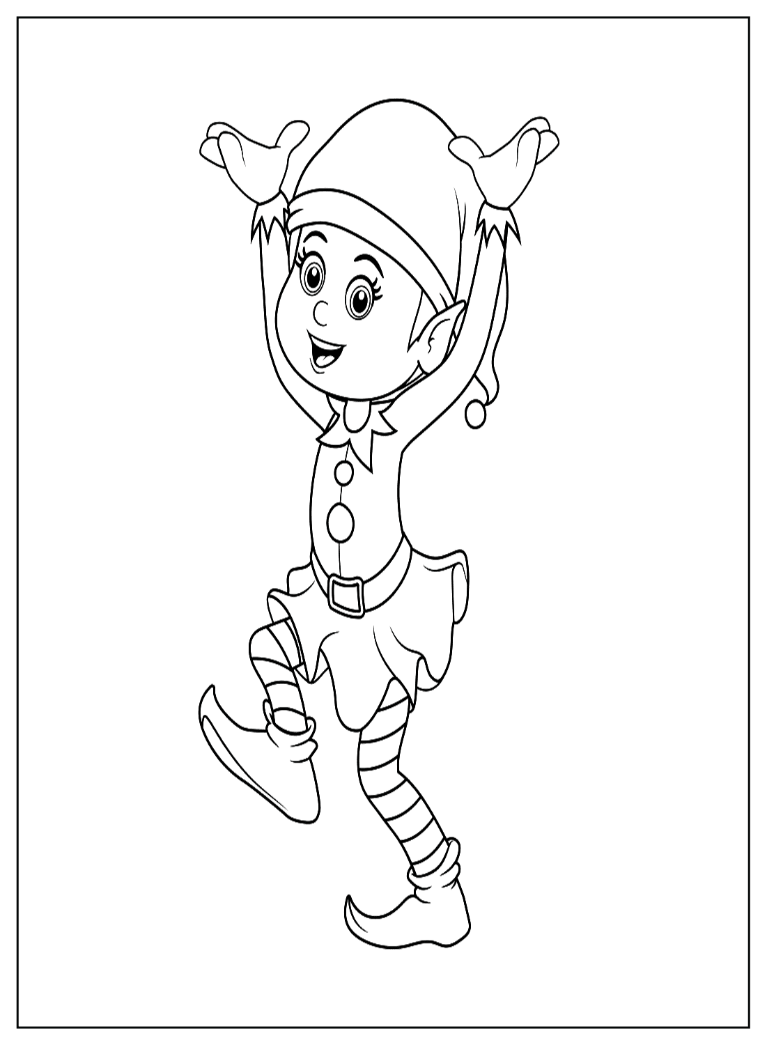 121 Free Elf Coloring Pages For Kids Printable 117