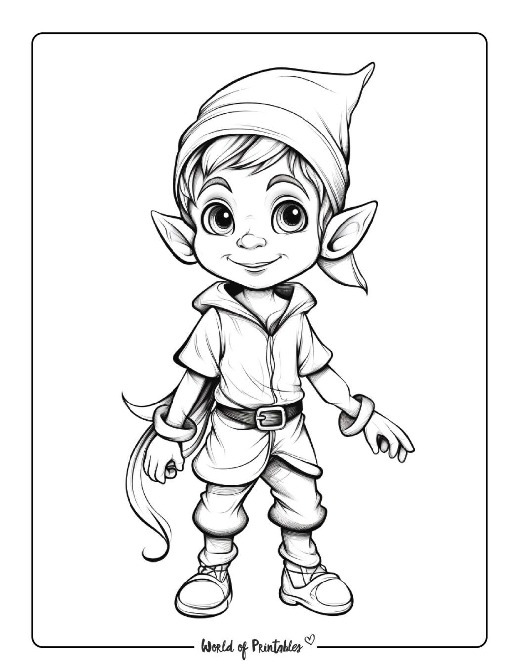 121 Free Elf Coloring Pages For Kids Printable 118