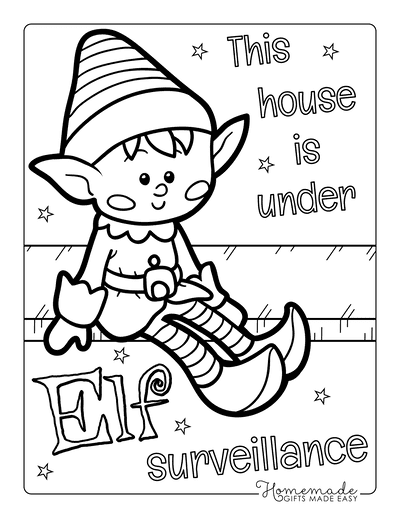 121 Free Elf Coloring Pages For Kids Printable 120