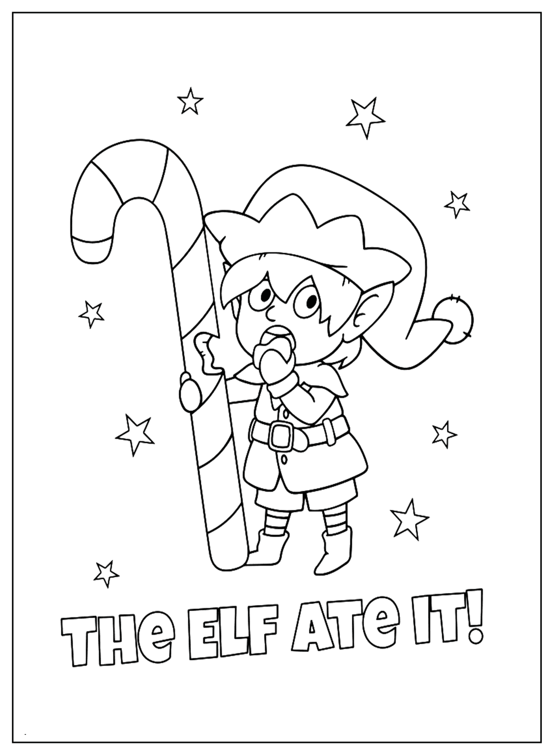 121 Free Elf Coloring Pages For Kids Printable 14