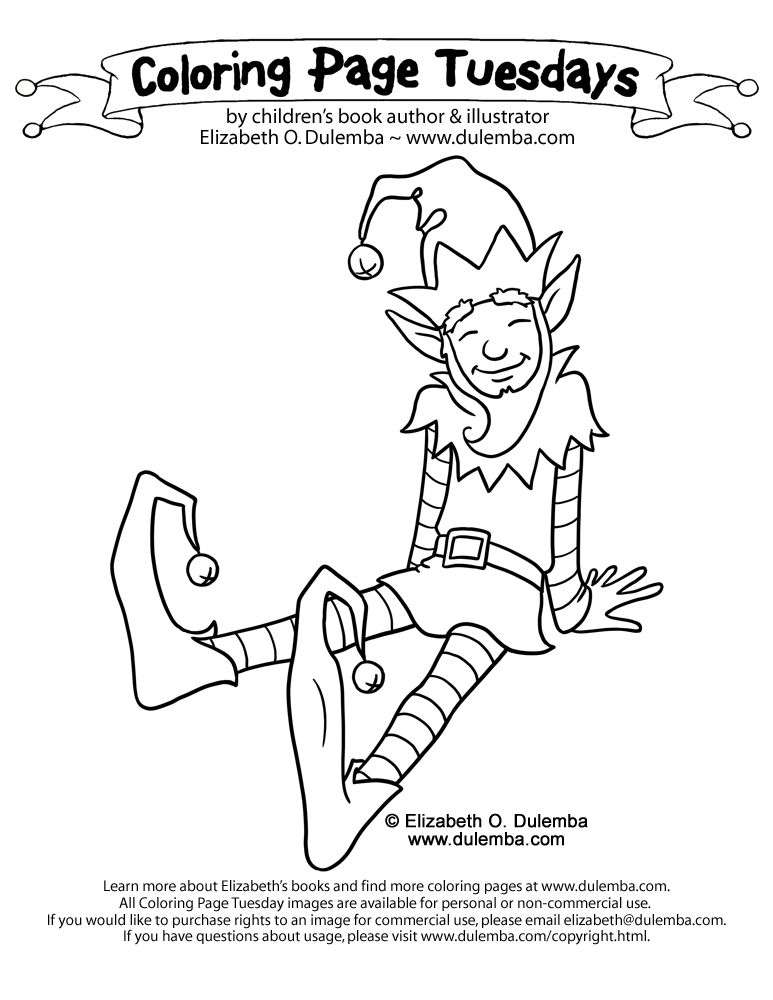 121 Free Elf Coloring Pages For Kids Printable 18