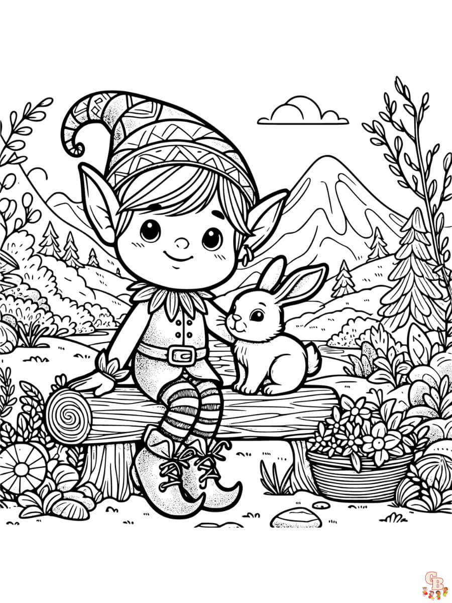 121 Free Elf Coloring Pages For Kids Printable 38