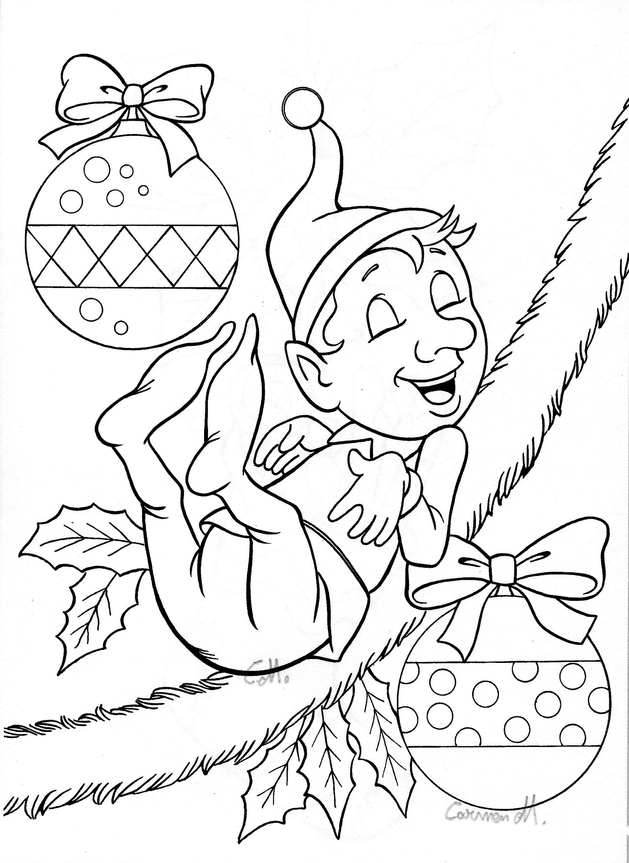 121 Free Elf Coloring Pages For Kids Printable 4