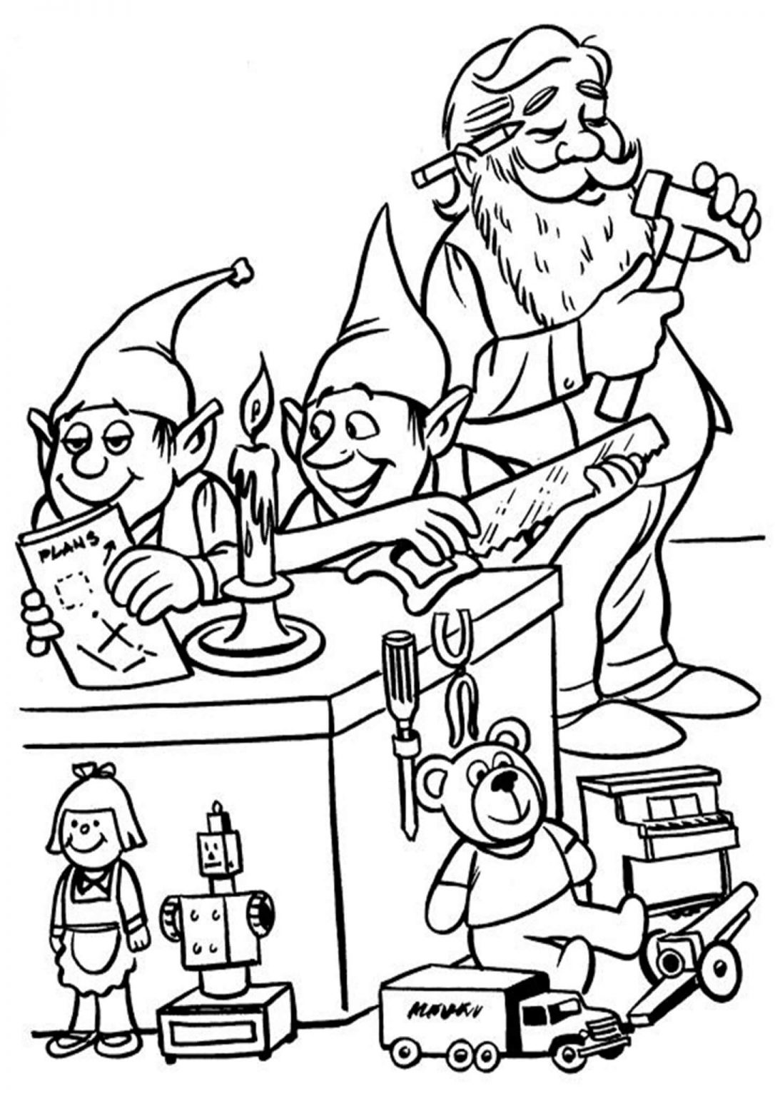 121 Free Elf Coloring Pages For Kids Printable 47