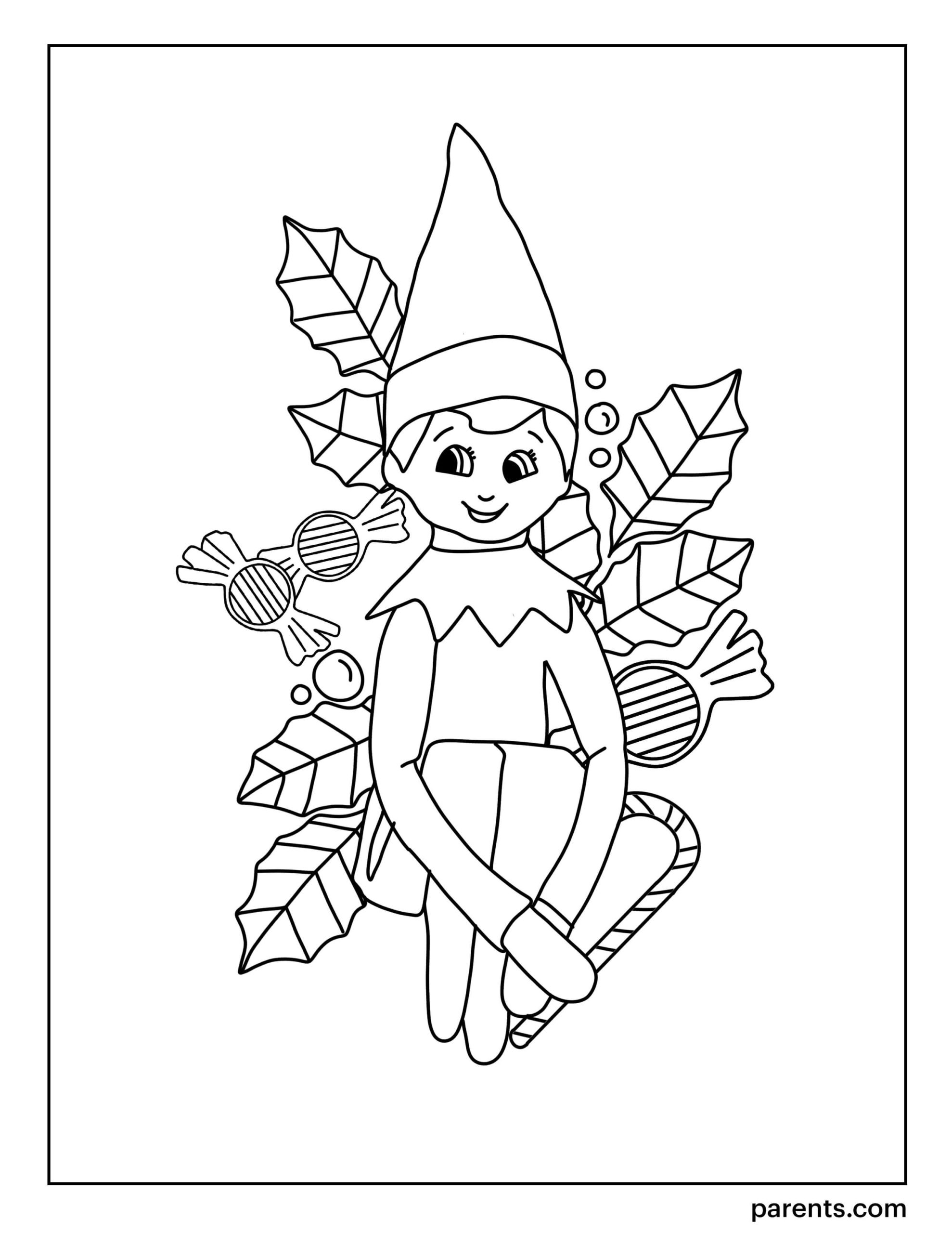 121 Free Elf Coloring Pages For Kids Printable 48