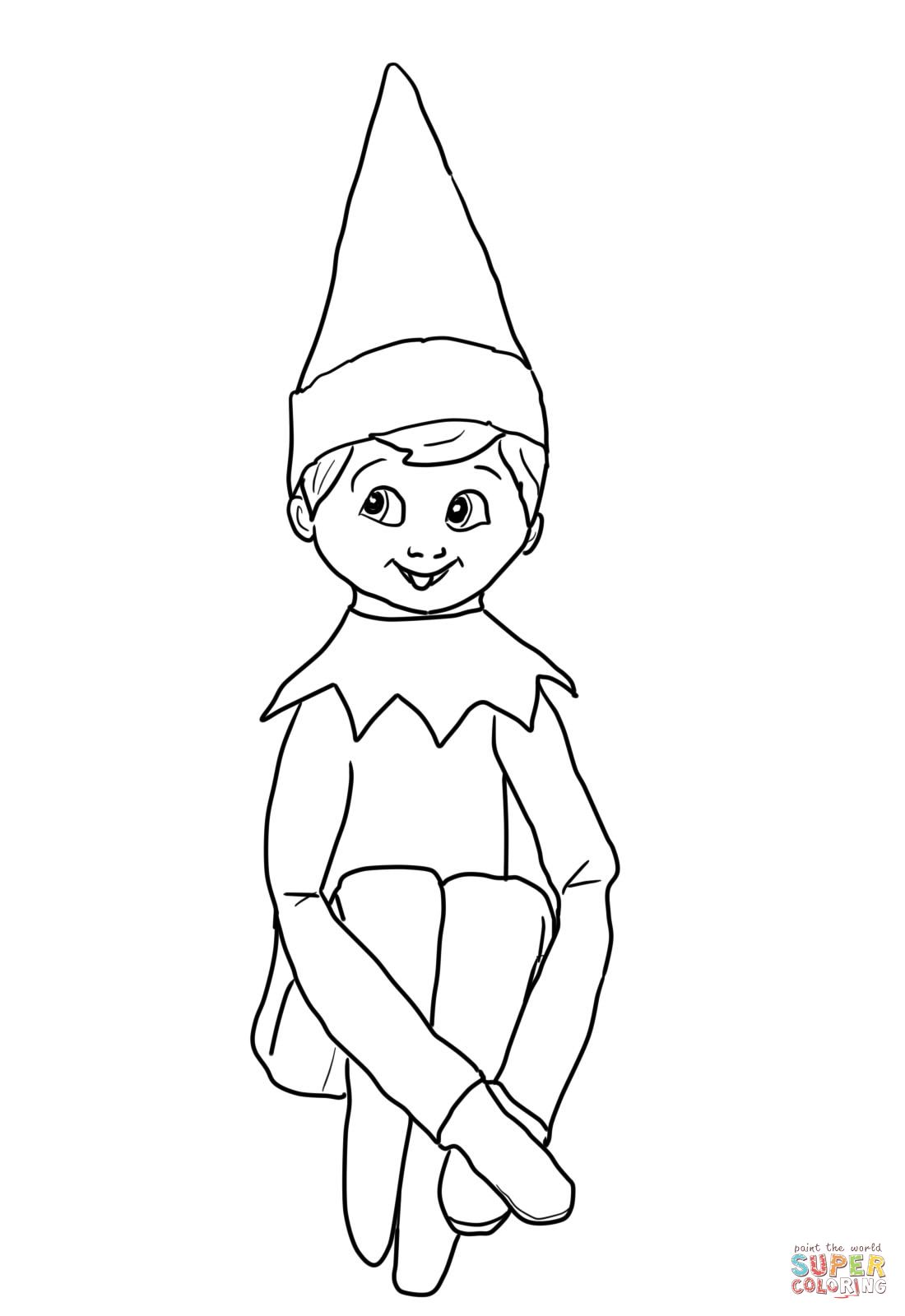 121 Free Elf Coloring Pages For Kids Printable 49