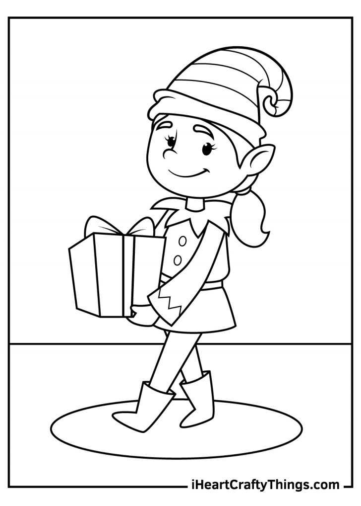 121 Free Elf Coloring Pages For Kids Printable 5