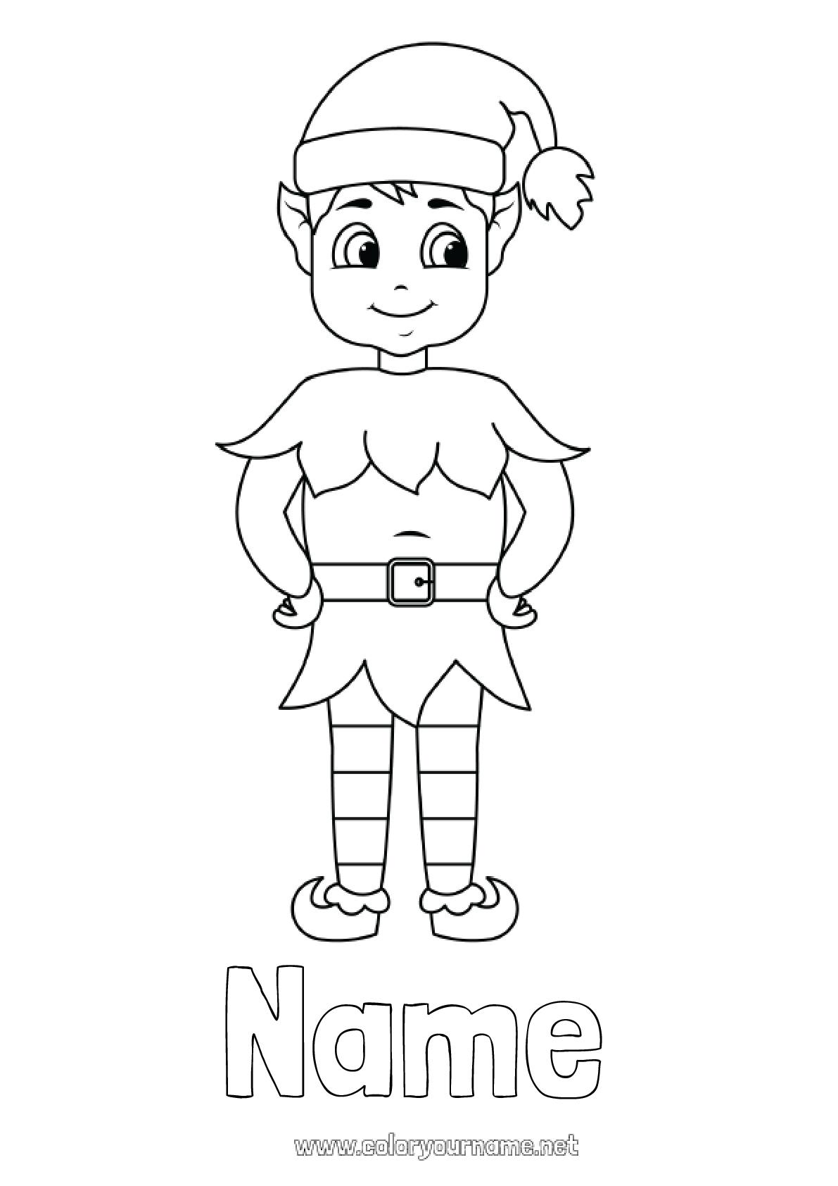 121 Free Elf Coloring Pages For Kids Printable 53