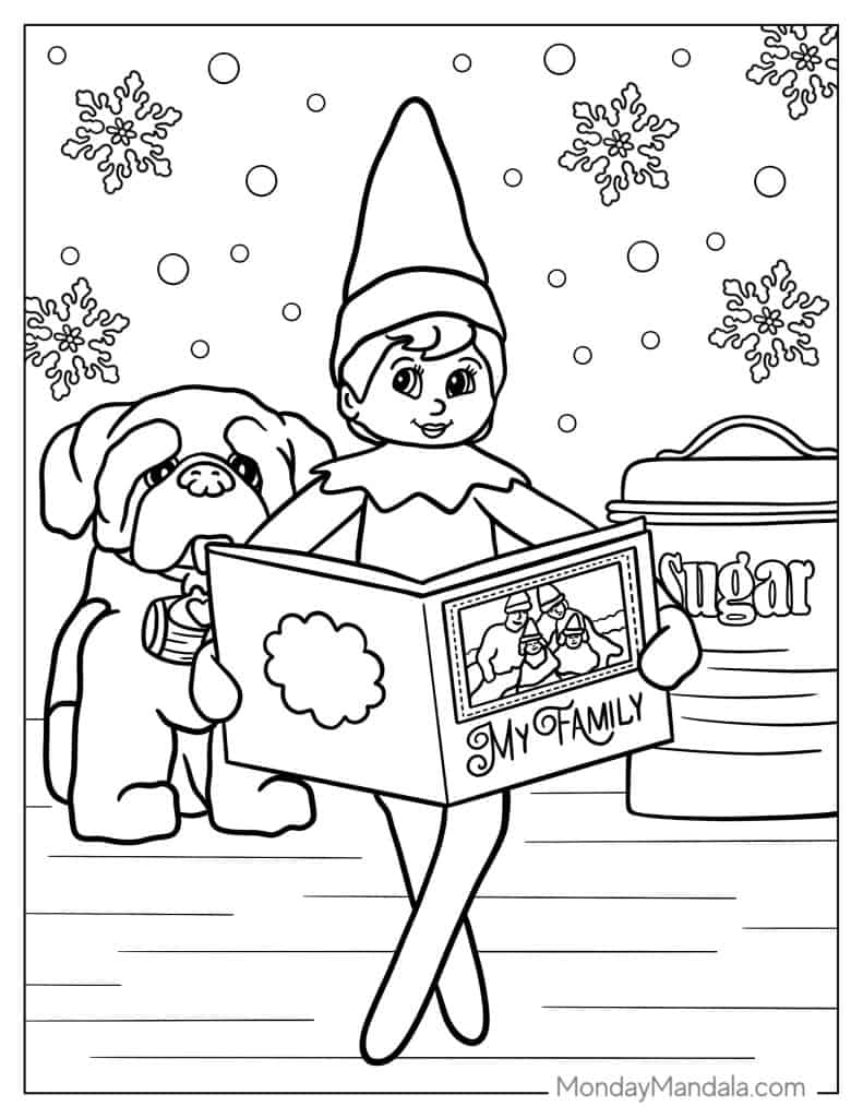 121 Free Elf Coloring Pages For Kids Printable 57