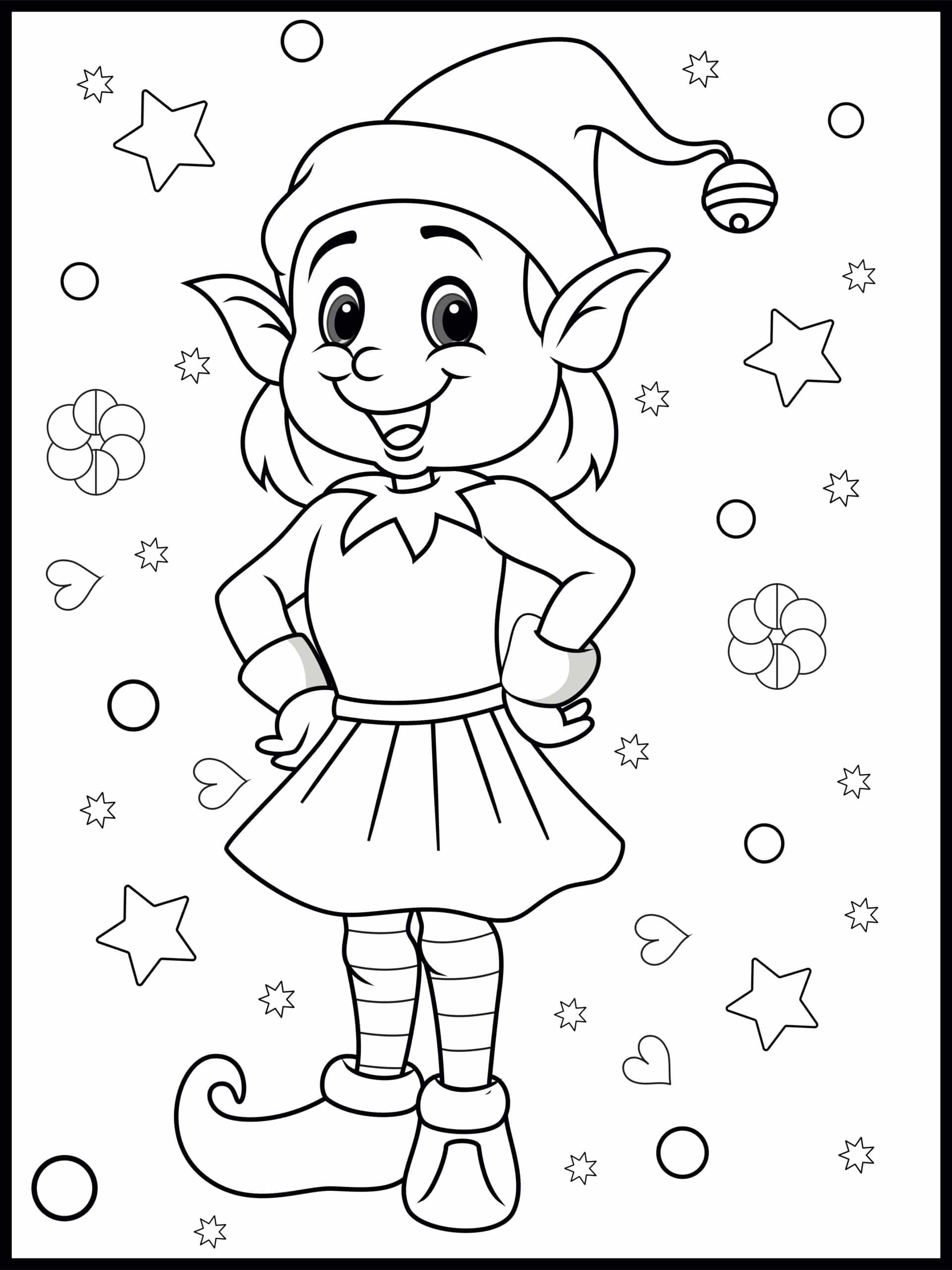 121 Free Elf Coloring Pages For Kids Printable 61