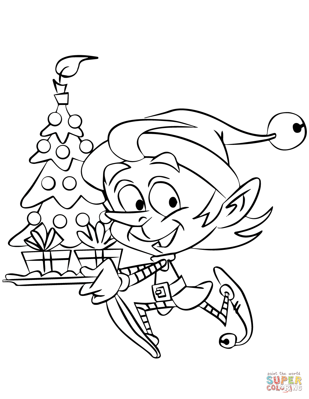 121 Free Elf Coloring Pages For Kids Printable 68