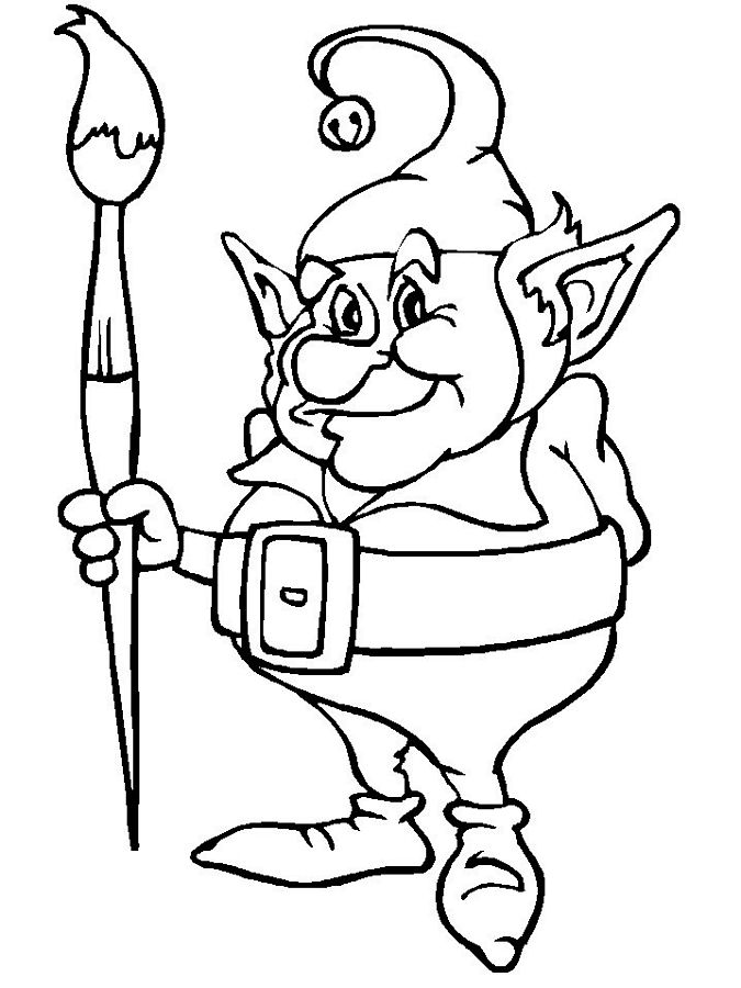 121 Free Elf Coloring Pages For Kids Printable 70