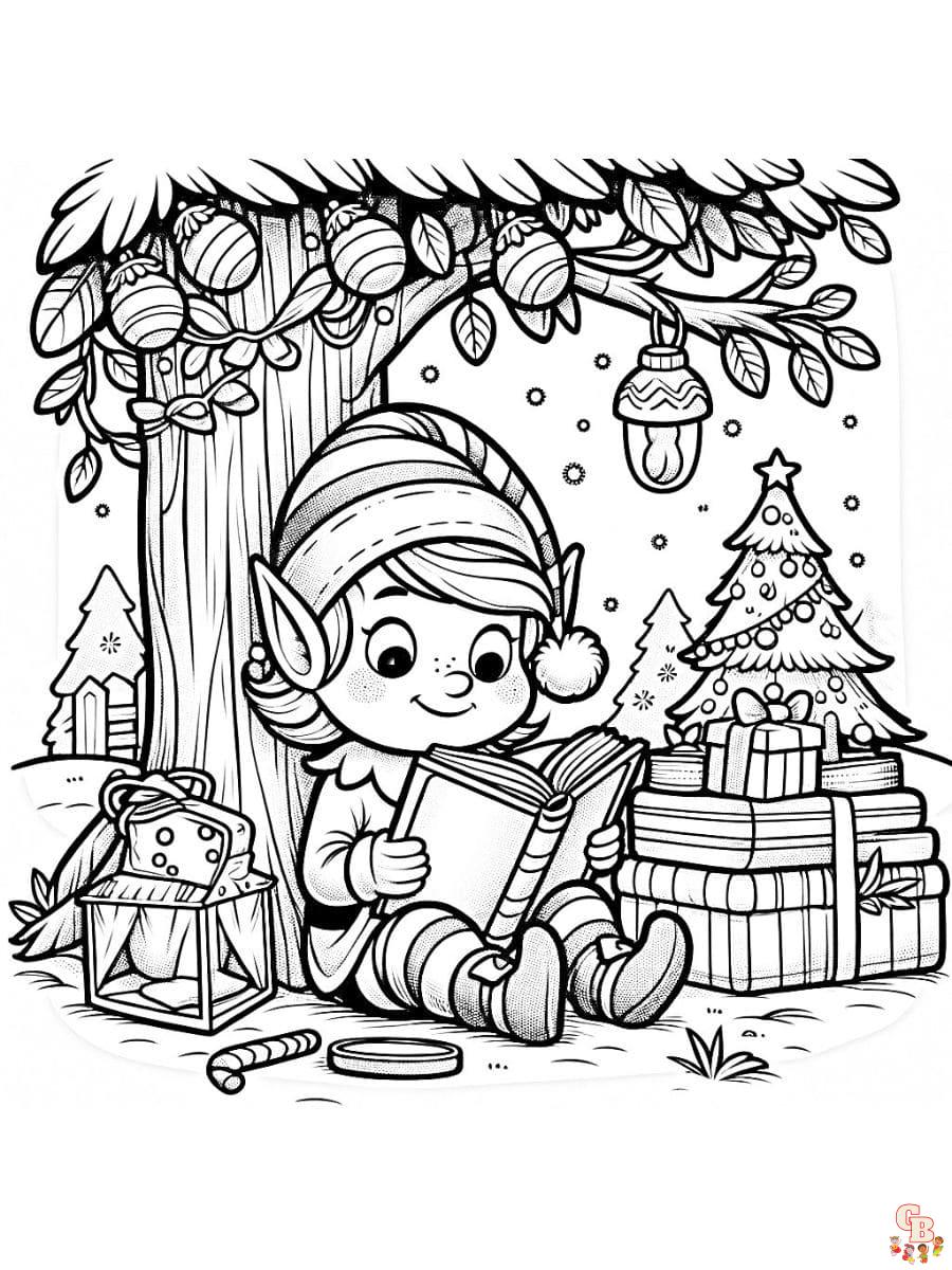 121 Free Elf Coloring Pages For Kids Printable 77