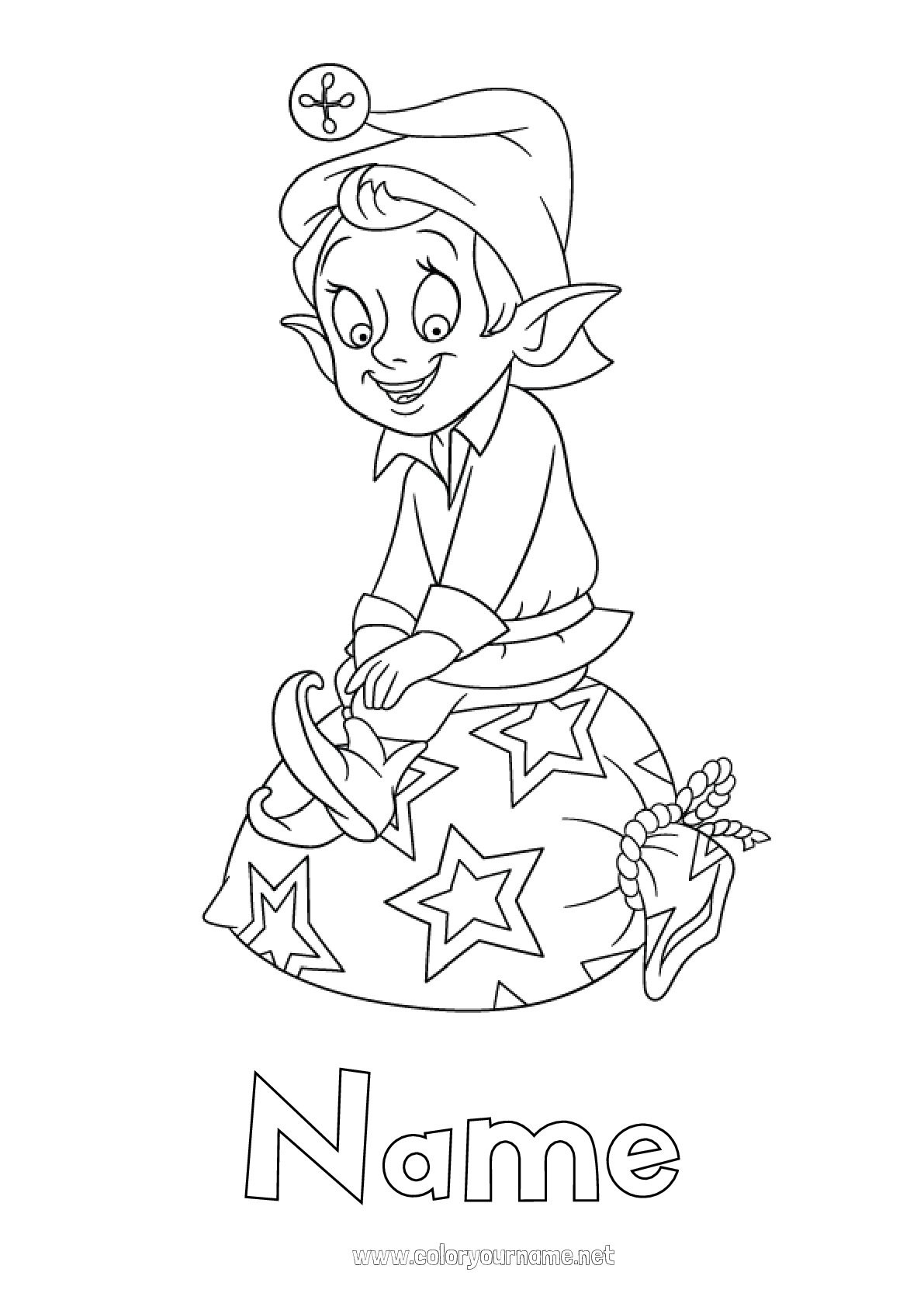 121 Free Elf Coloring Pages For Kids Printable 79