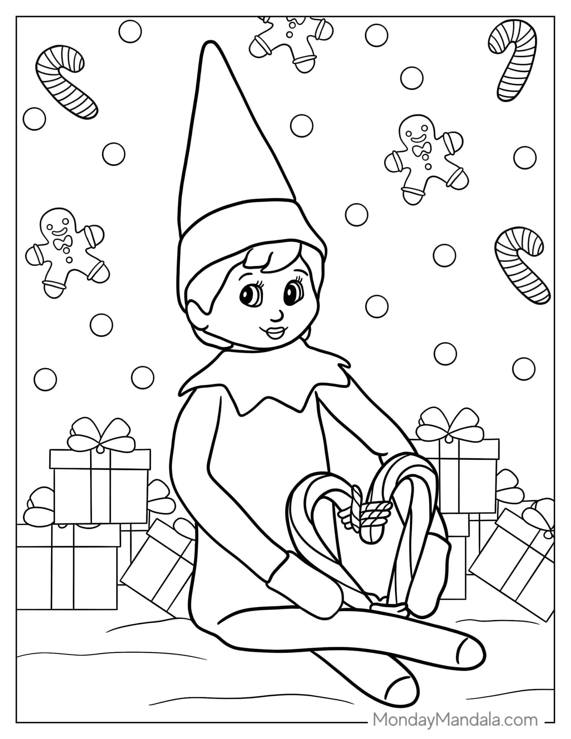 121 Free Elf Coloring Pages For Kids Printable 9