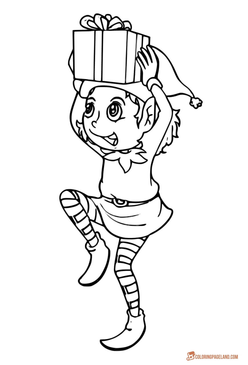 121 Free Elf Coloring Pages For Kids Printable 94