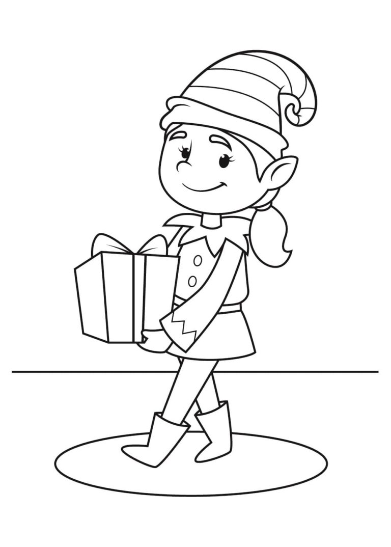 121 Free Elf Coloring Pages For Kids Printable 98