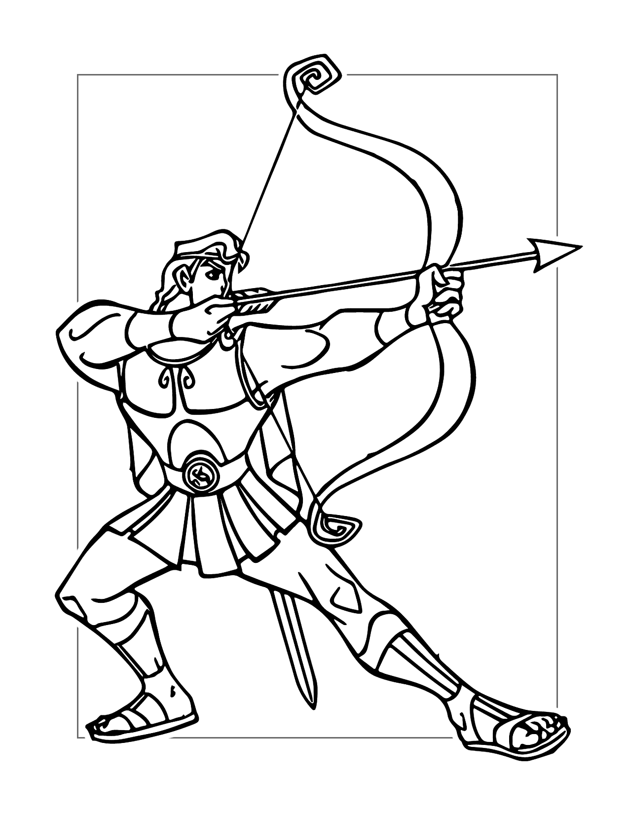 123 Archery Coloring Pages Printable 101