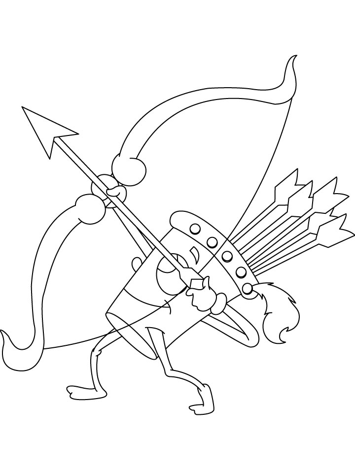 123 Archery Coloring Pages Printable 102