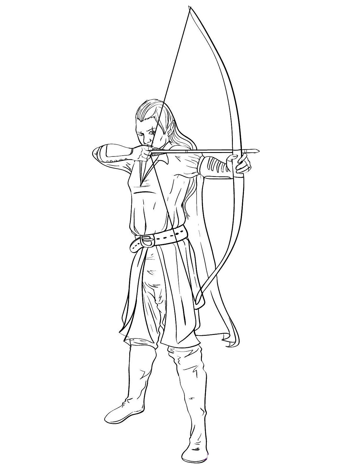 123 Archery Coloring Pages Printable 105