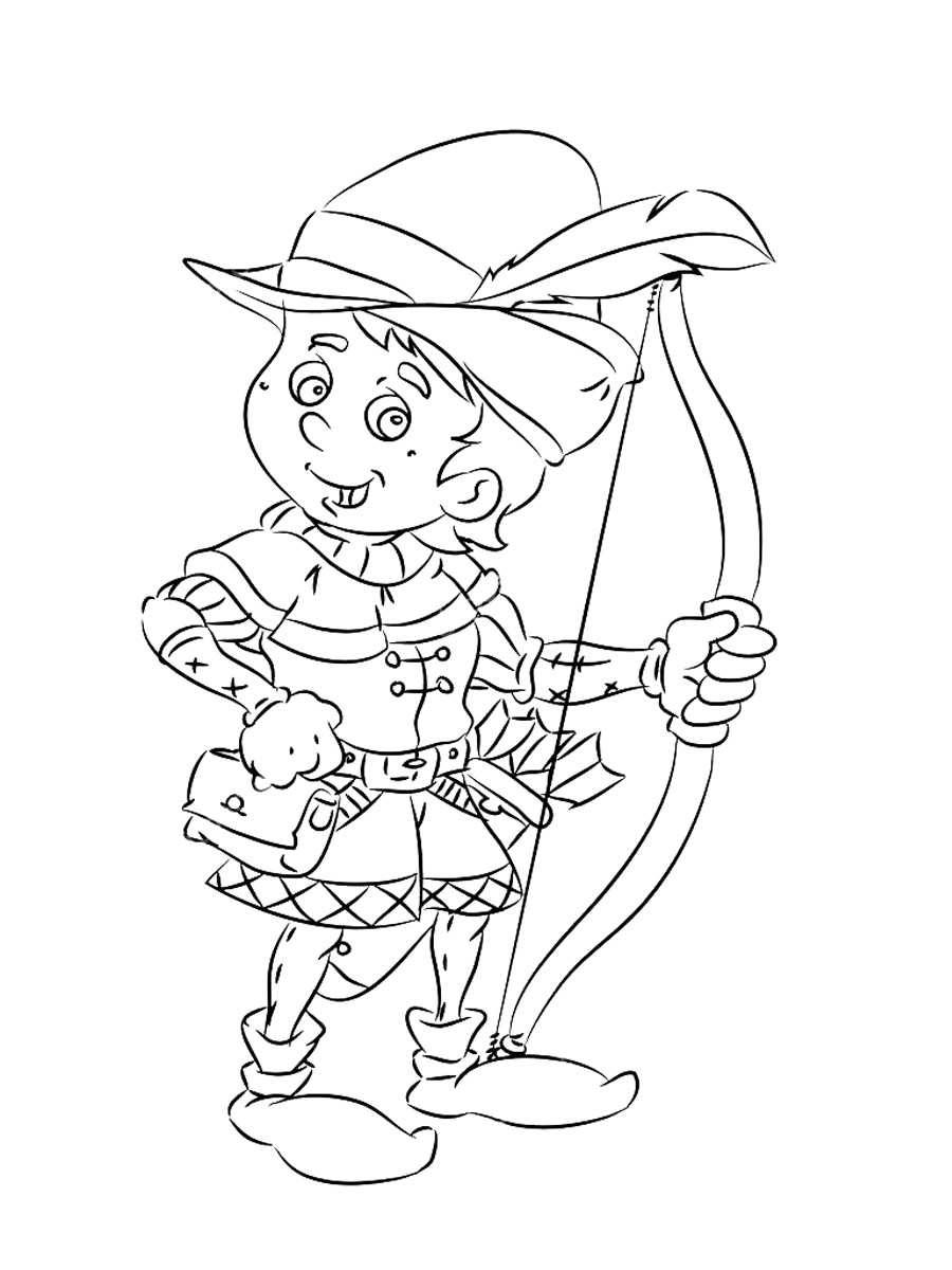 123 Archery Coloring Pages Printable 109