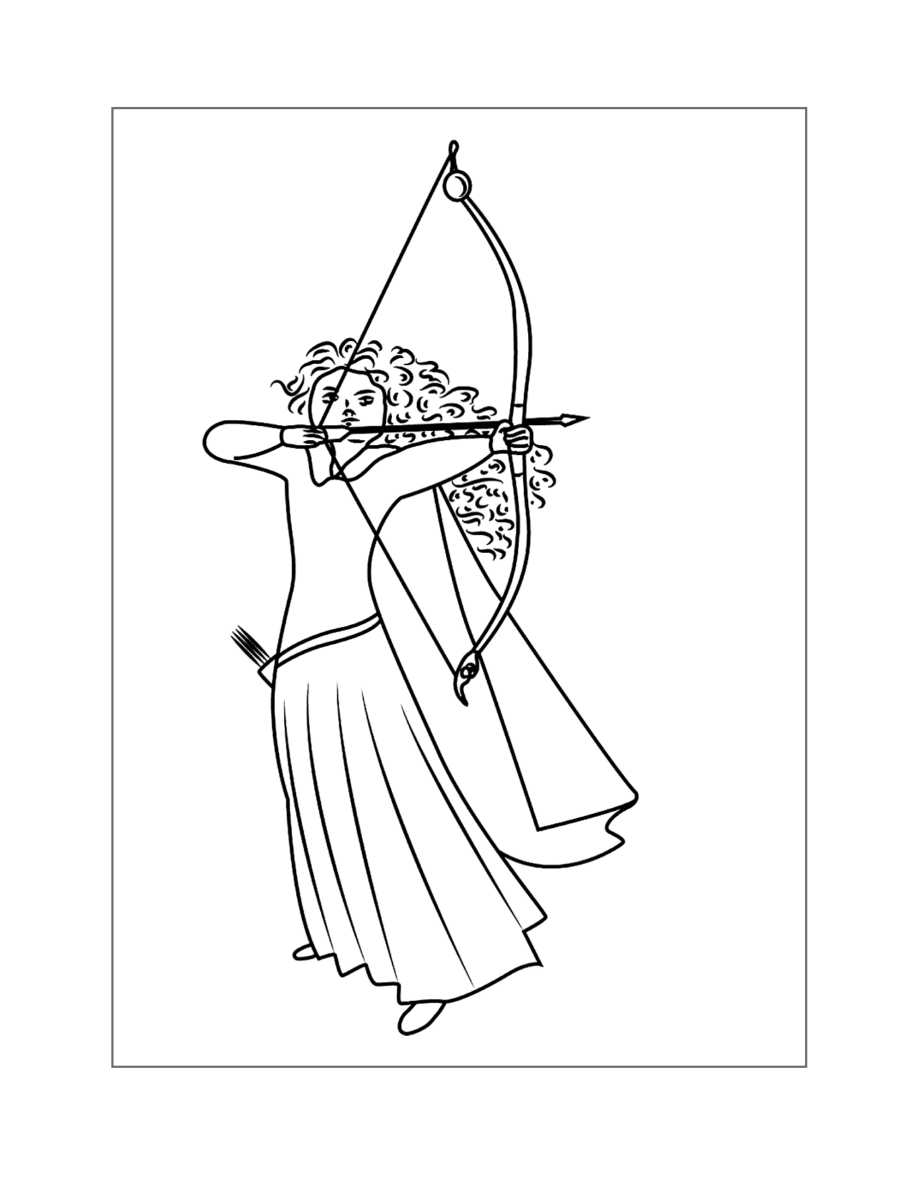 123 Archery Coloring Pages Printable 118