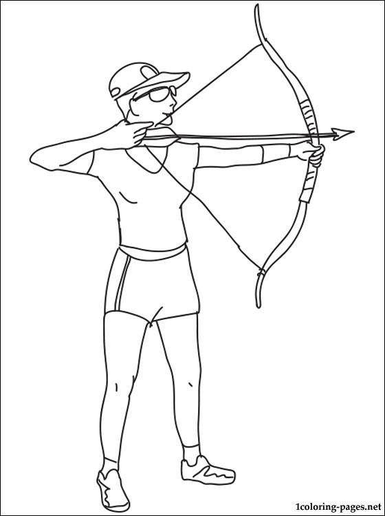 123 Archery Coloring Pages Printable 21