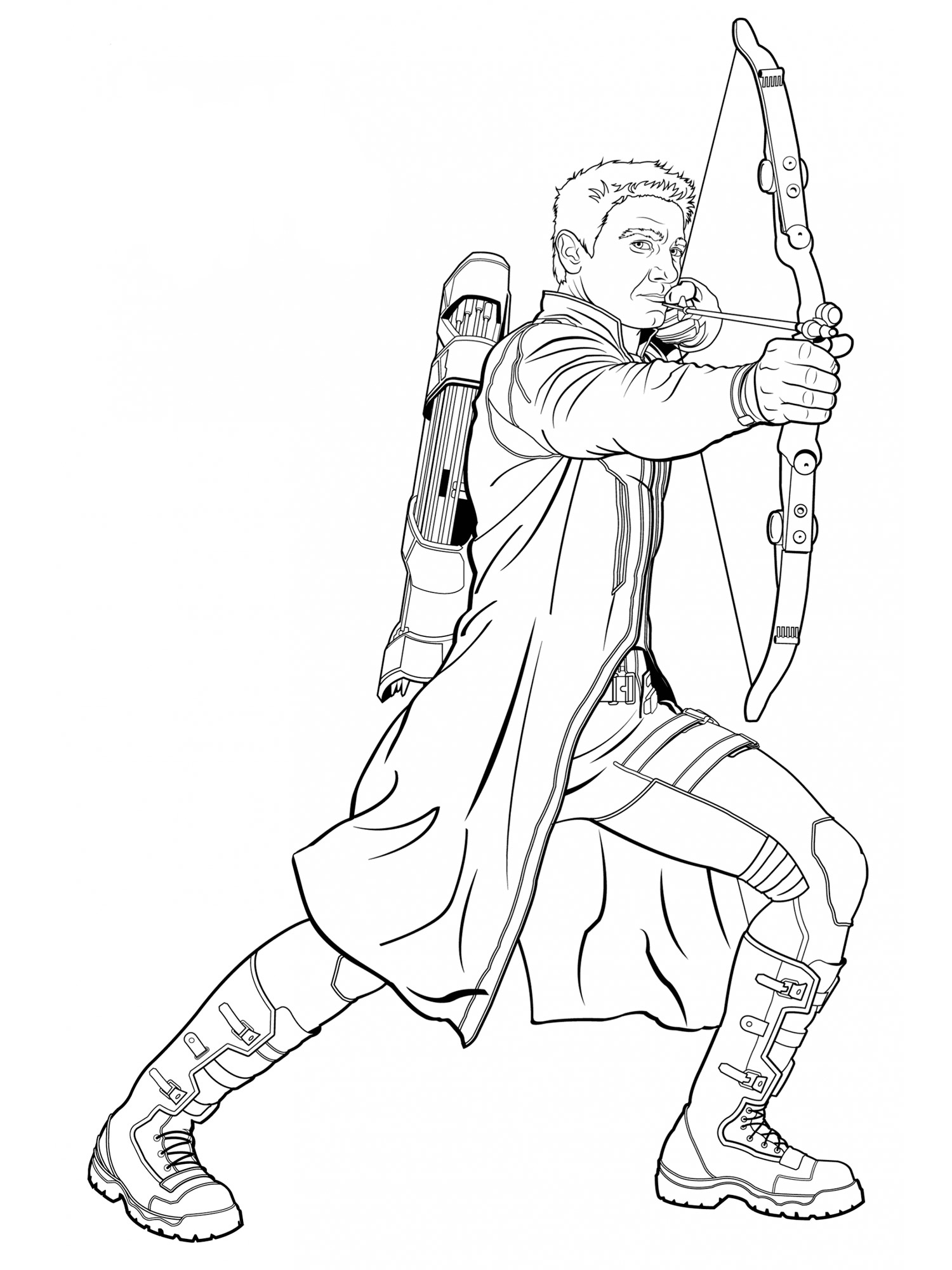 123 Archery Coloring Pages Printable 22