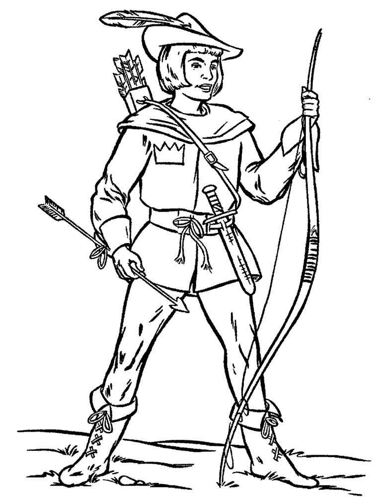 123 Archery Coloring Pages Printable 27