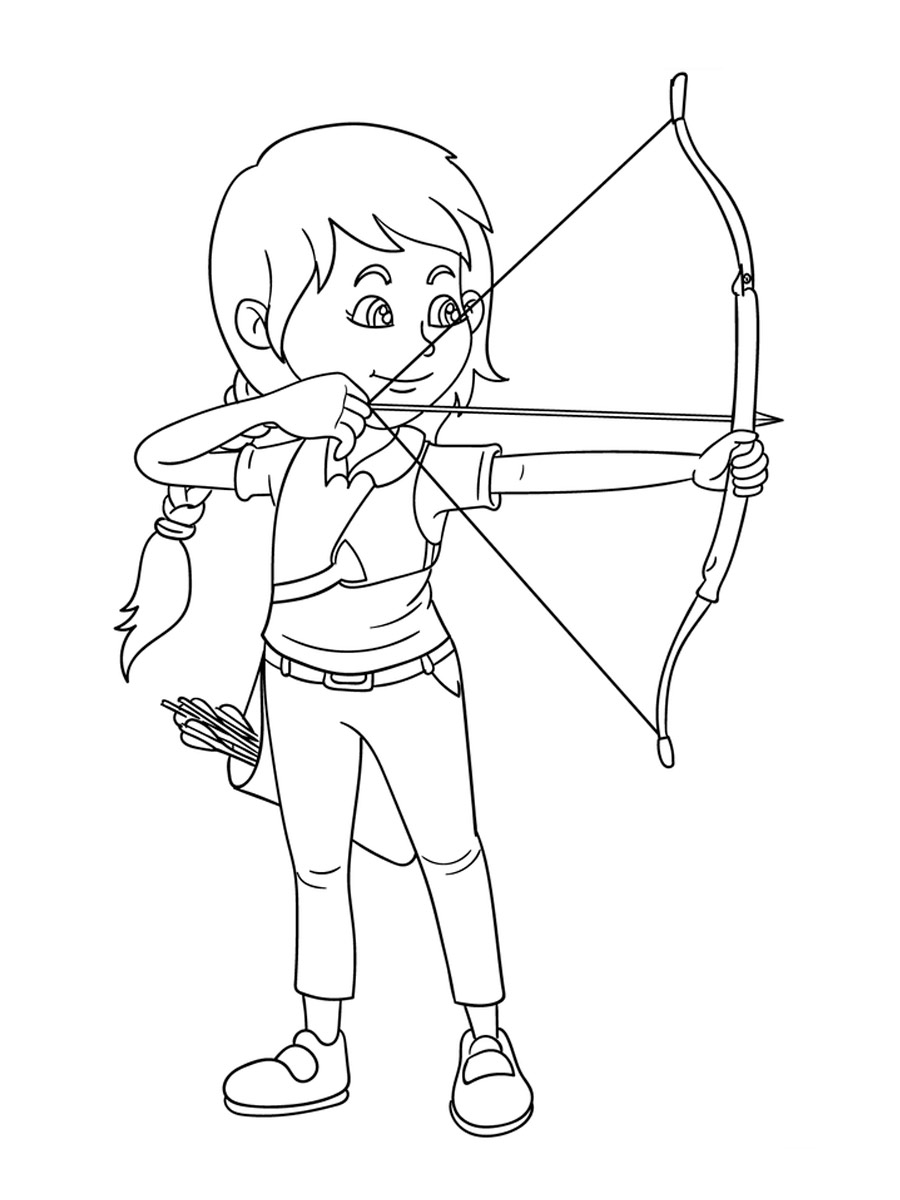 123 Archery Coloring Pages Printable 32