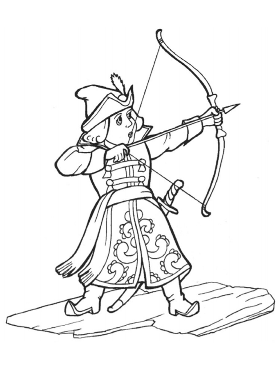 123 Archery Coloring Pages Printable 38