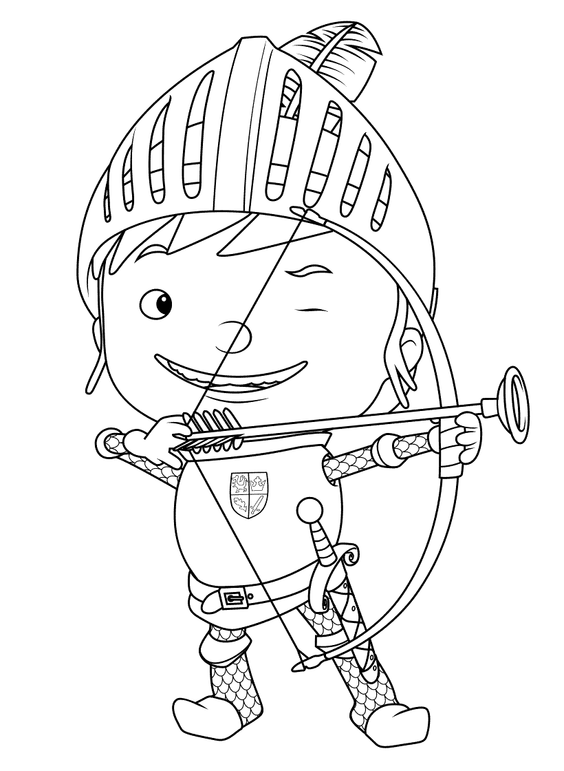 123 Archery Coloring Pages Printable 46