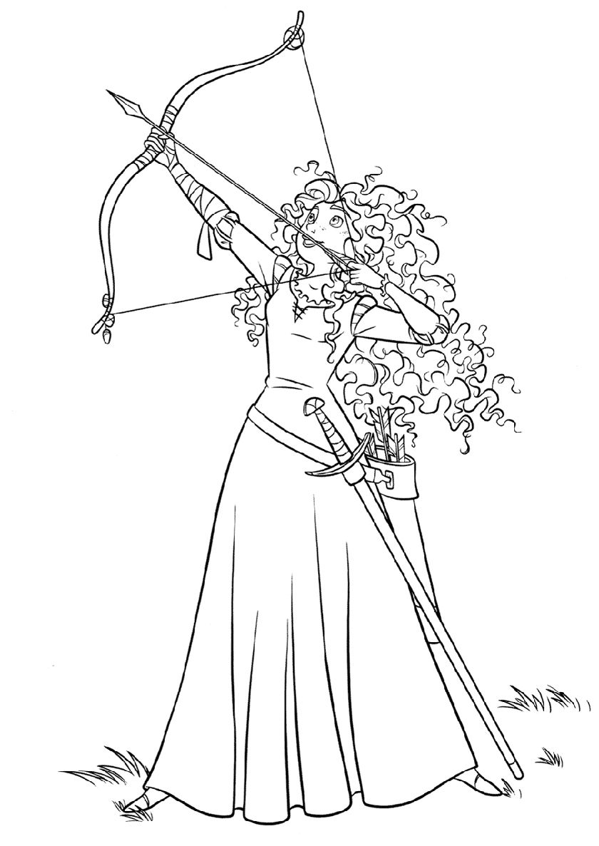 123 Archery Coloring Pages Printable 50