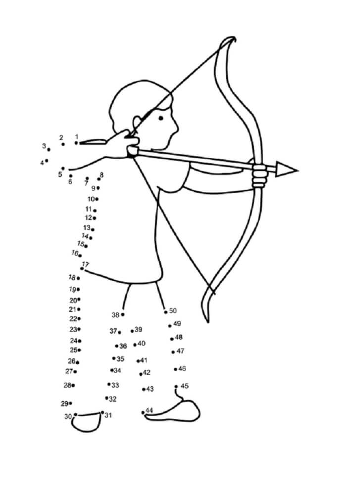 123 Archery Coloring Pages Printable 51