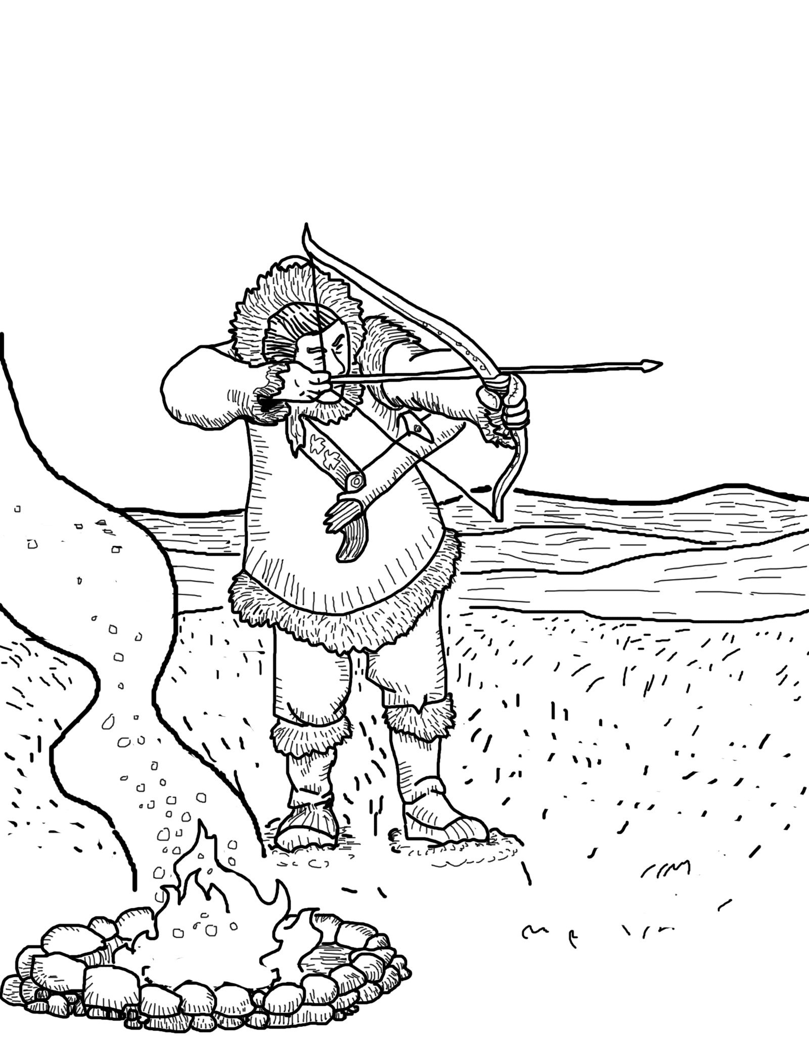 123 Archery Coloring Pages Printable 56