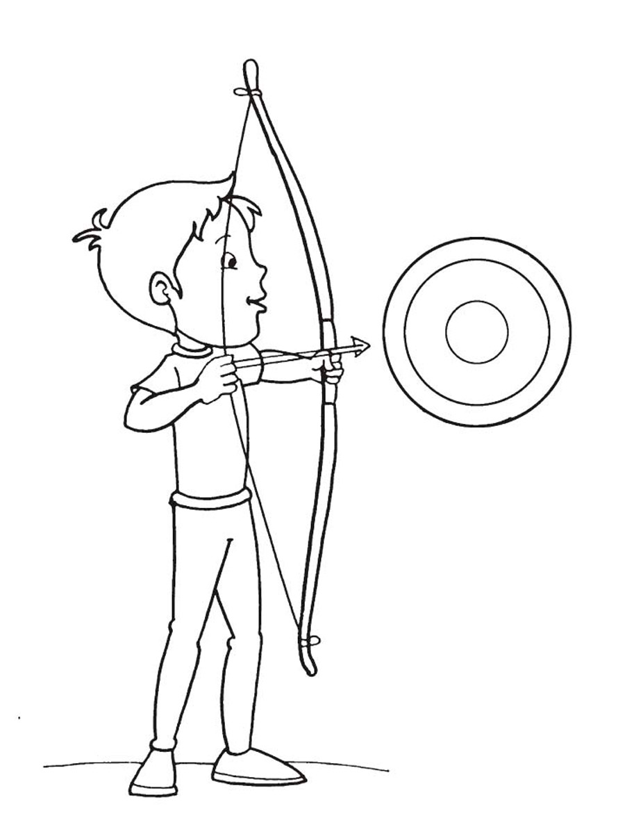 123 Archery Coloring Pages Printable 57