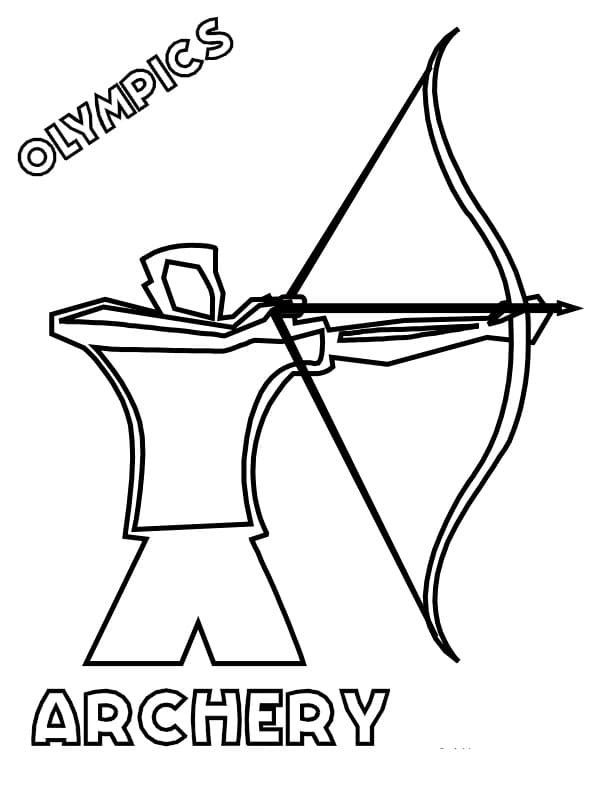 123 Archery Coloring Pages Printable 59