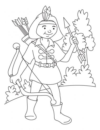 123 Archery Coloring Pages Printable 69