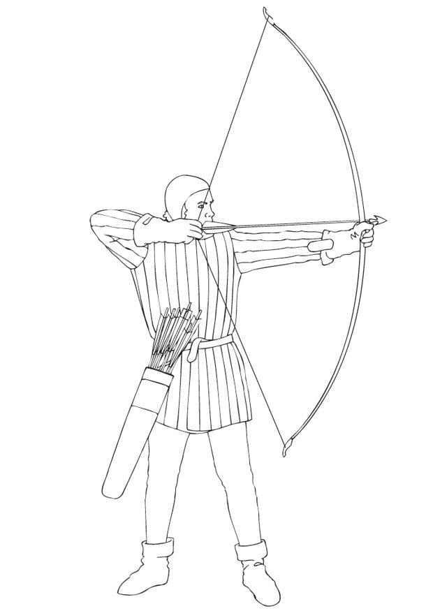 123 Archery Coloring Pages Printable 75