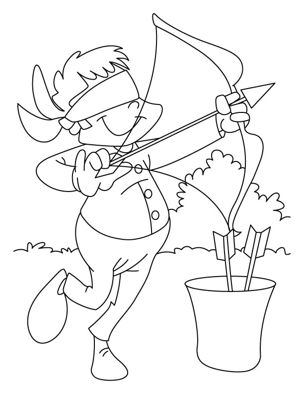 123 Archery Coloring Pages Printable 78