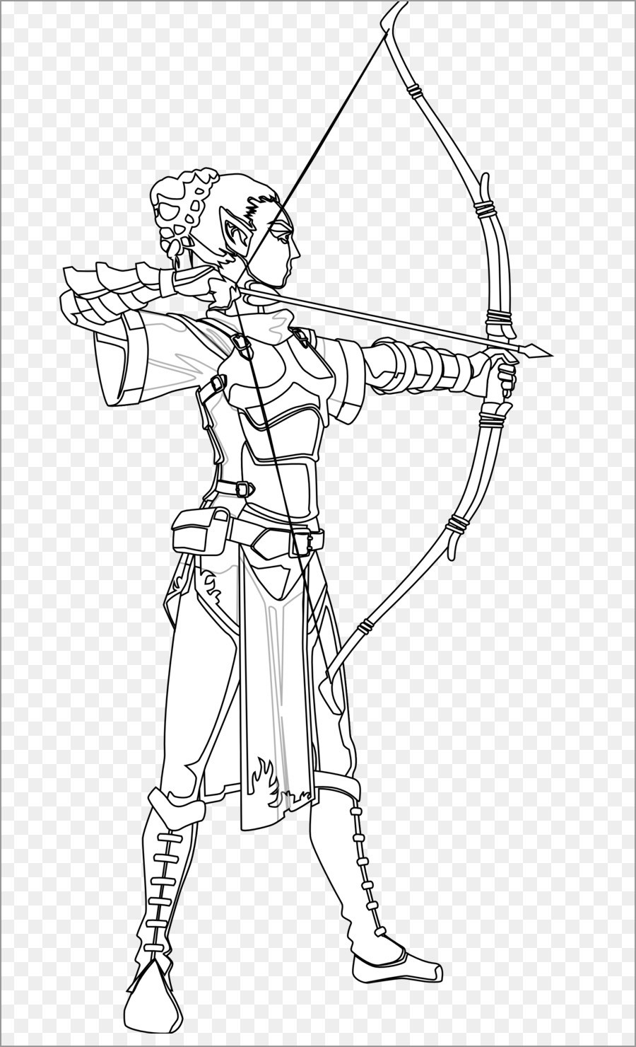 123 Archery Coloring Pages Printable 83