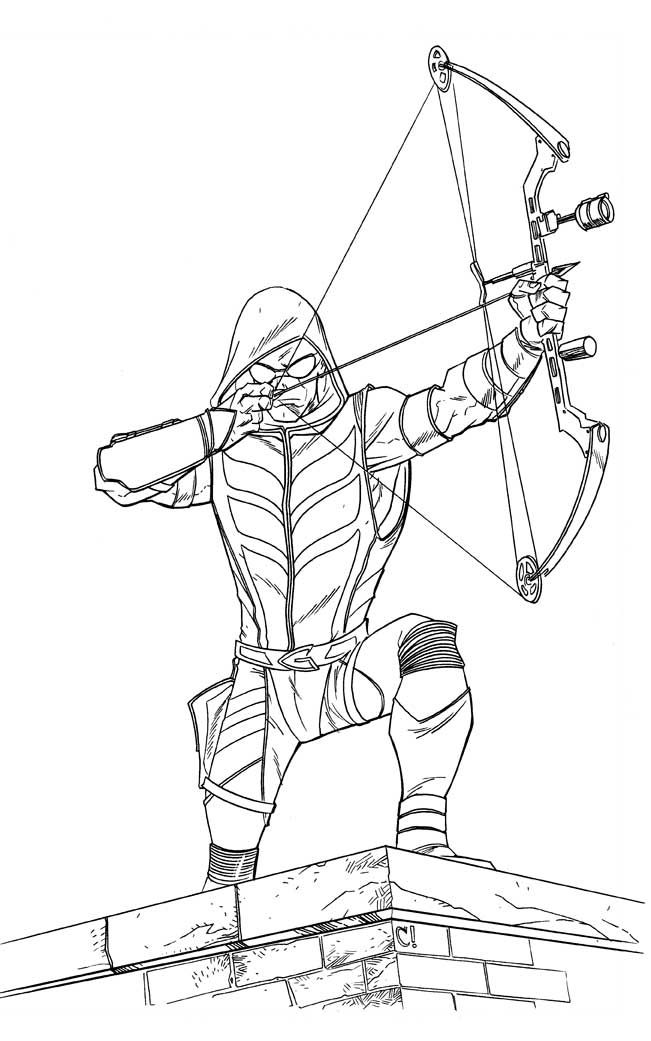 123 Archery Coloring Pages Printable 85