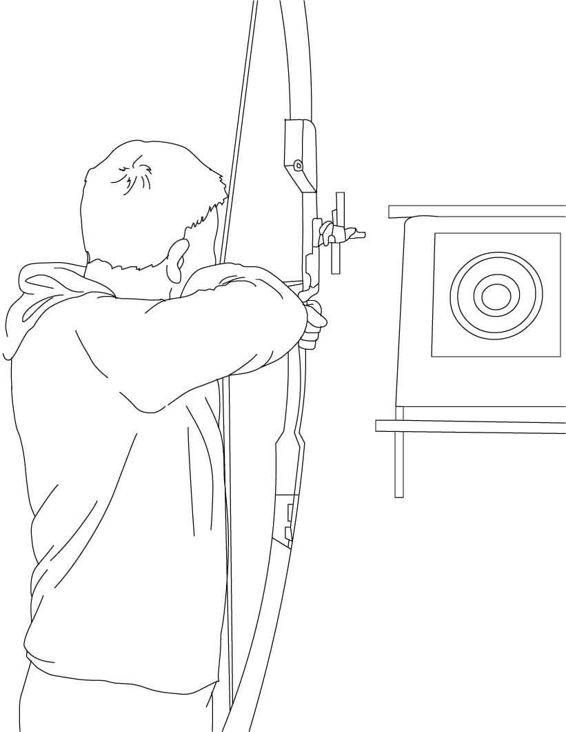 123 Archery Coloring Pages Printable 86