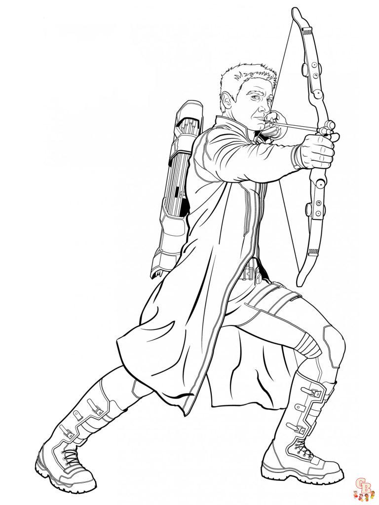 123 Archery Coloring Pages Printable 89