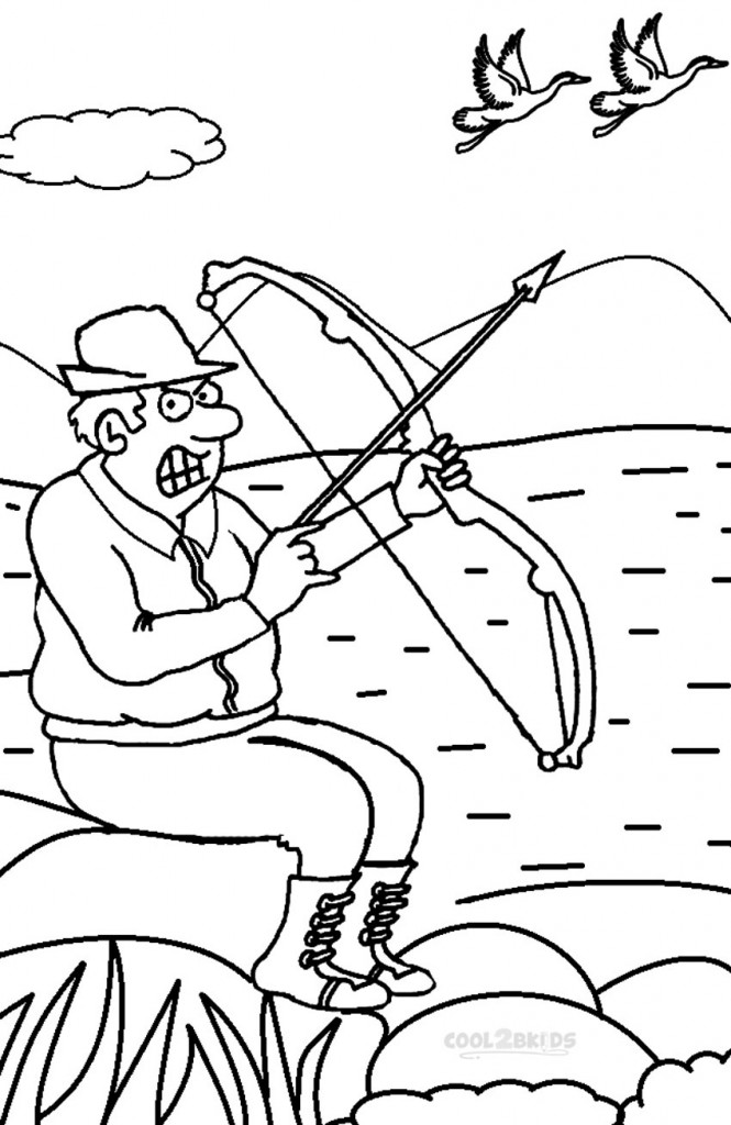 123 Archery Coloring Pages Printable 91