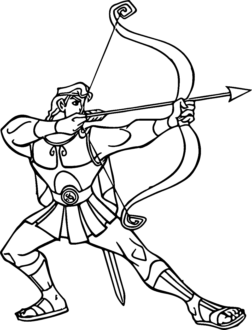 123 Archery Coloring Pages Printable 96