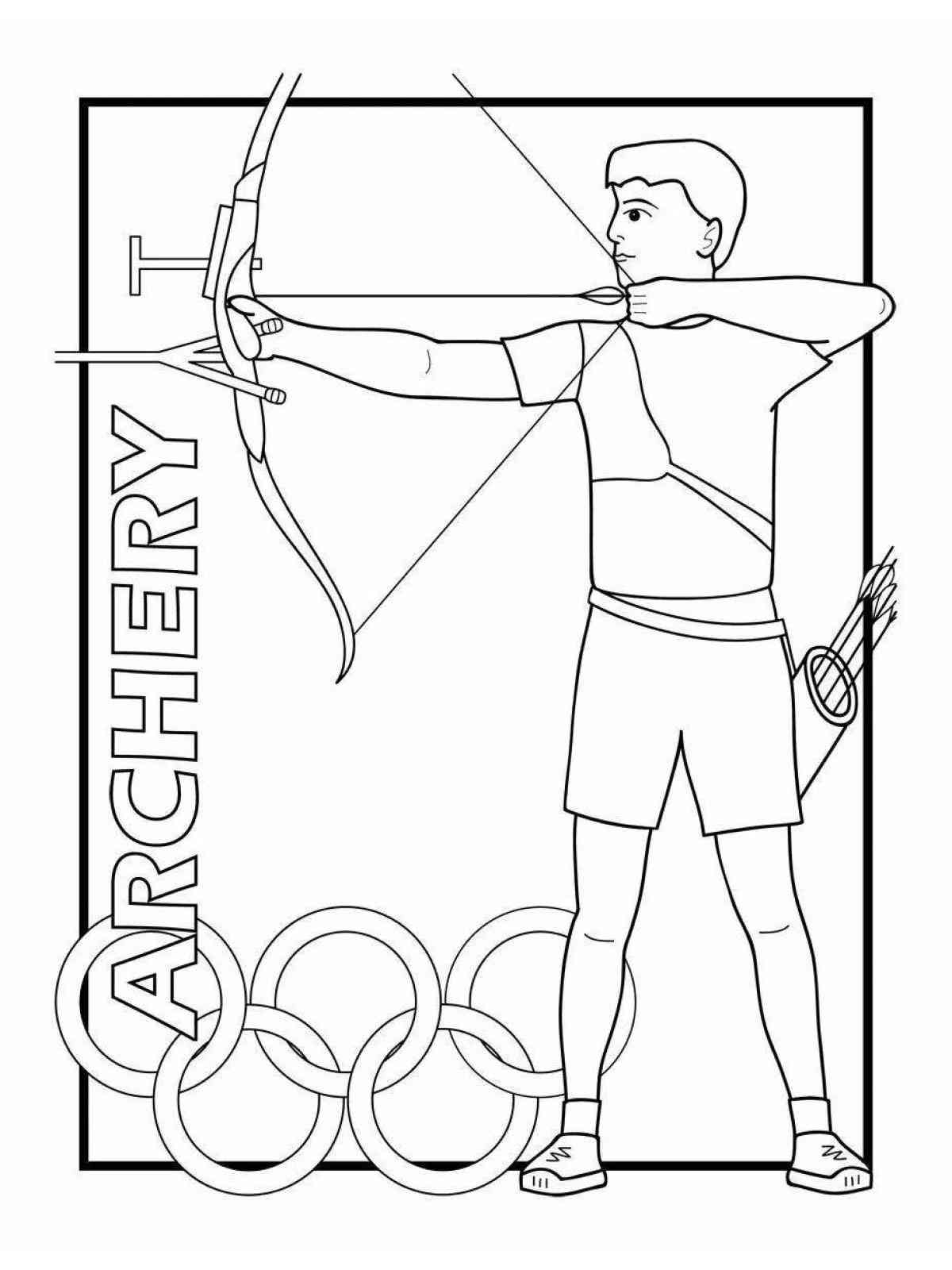 123 Archery Coloring Pages Printable 97