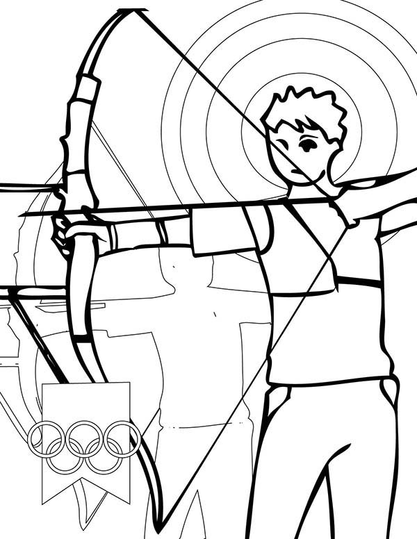 123 Archery Coloring Pages Printable 99